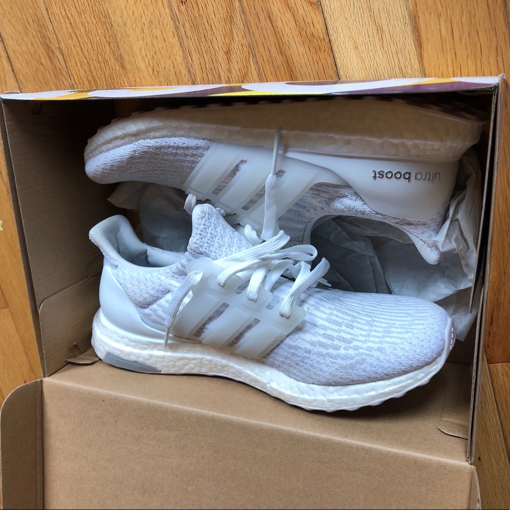 Women’s size 10 all white ultraboosts